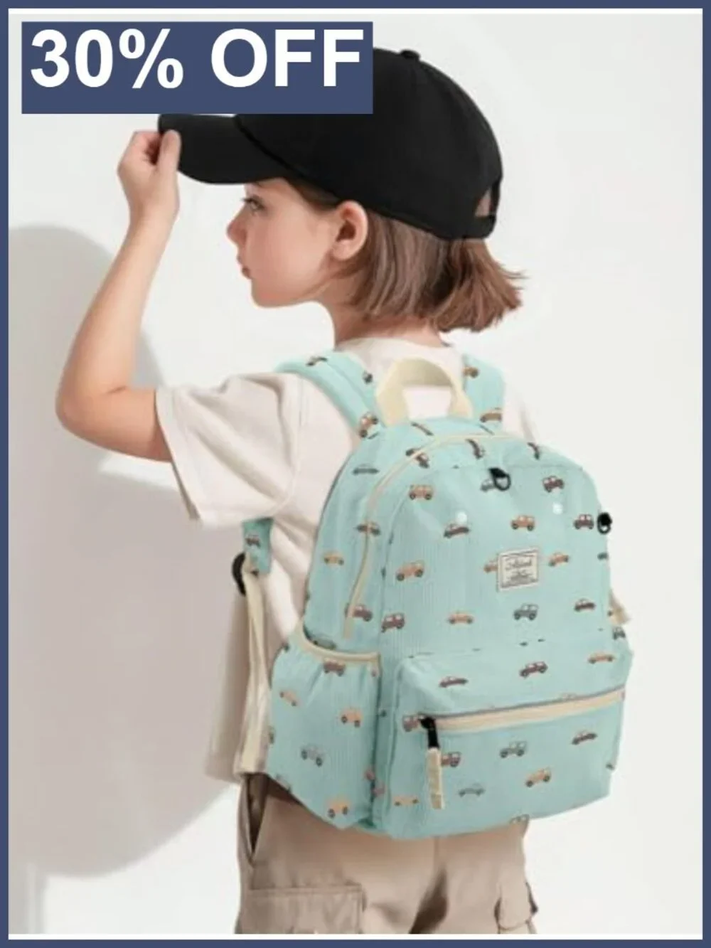 Toddler Backpack for Boys Girls Kids Preschool Corduroy Lightweight with